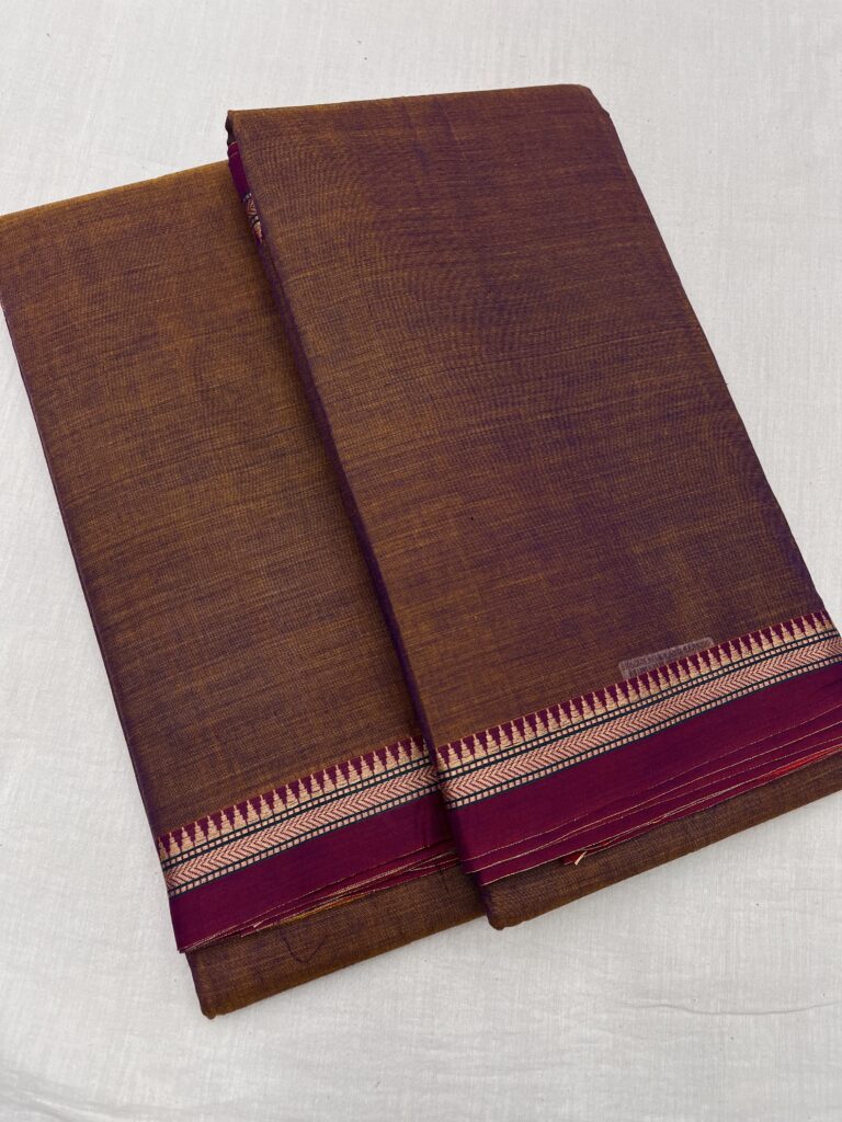 Aari Border Narayanpet Cotton Saree 15