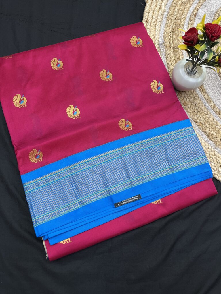 Mor Butta Pure Silk Paithani Saree 02