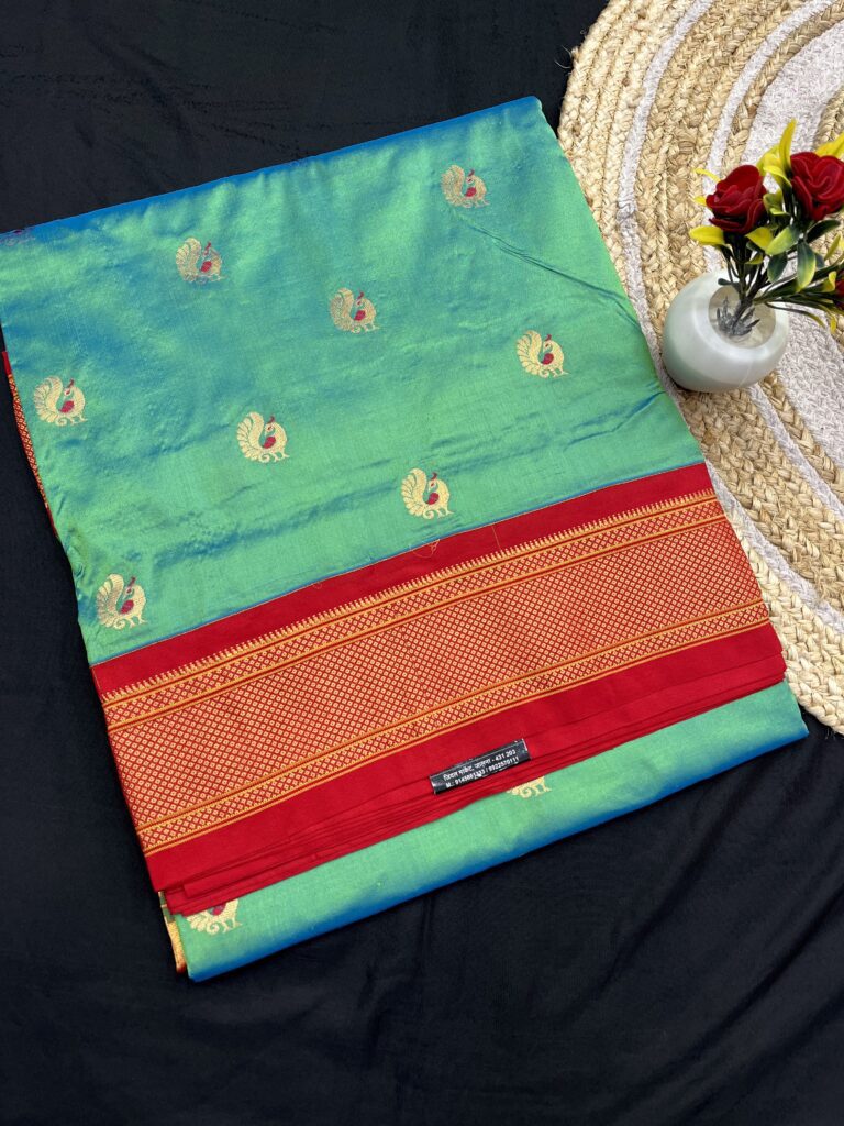 Mor Butta Pure Silk Paithani Saree 01