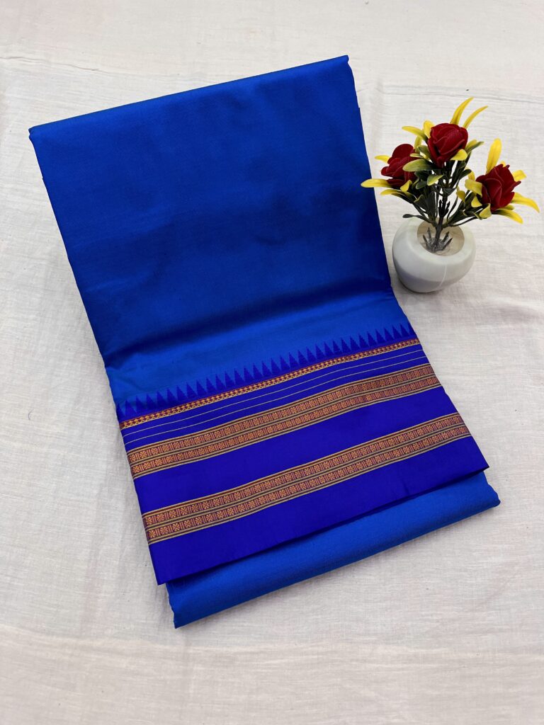 Narayanpet Pure Silk Plain Saree 12