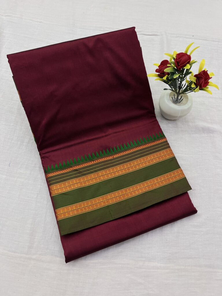 Narayanpet Pure Silk Plain Saree 13