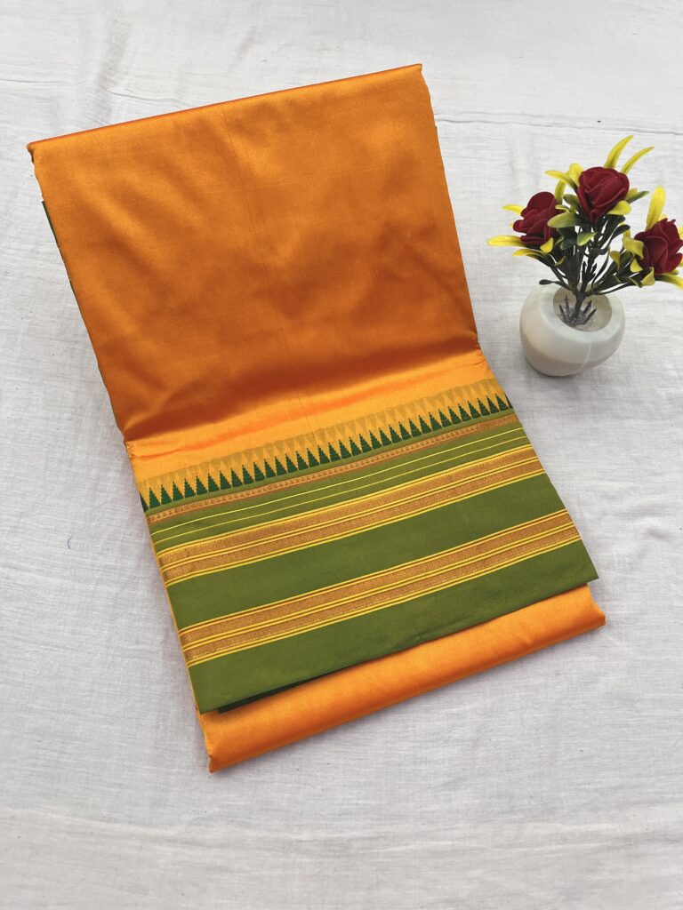 Narayanpet Pure Silk Plain Saree 14