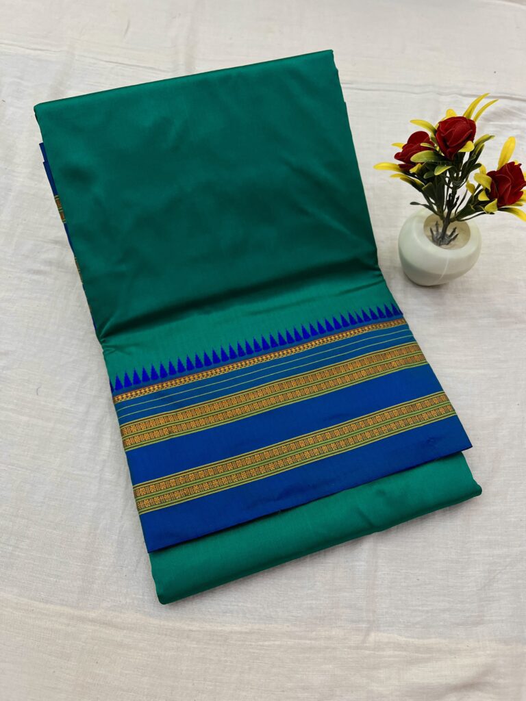 Narayanpet Pure Silk Plain Saree 18