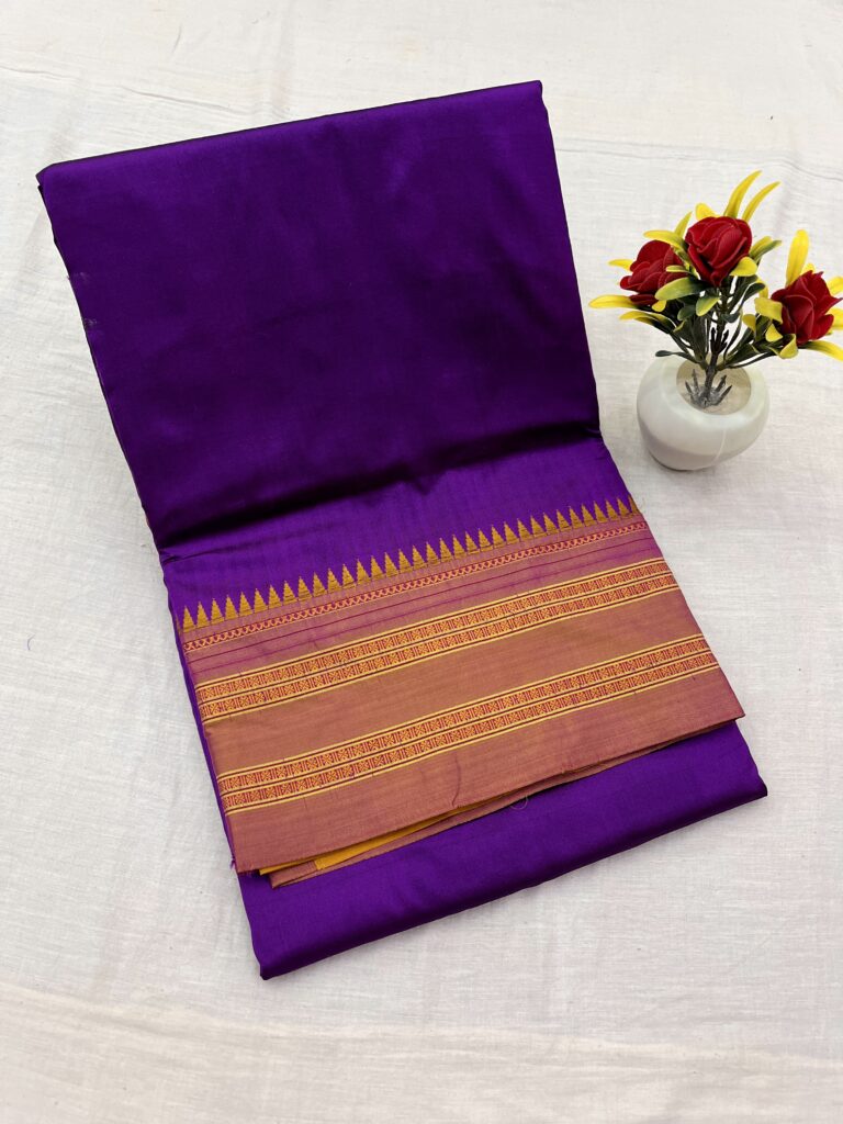 Narayanpet Pure Silk Plain Saree 19