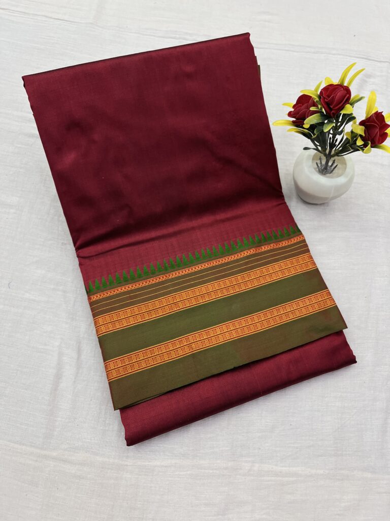 Narayanpet Pure Silk Plain Saree 21