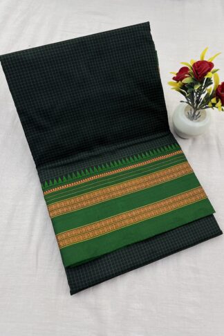 Narayanpet Pure Silk Checks Saree 01