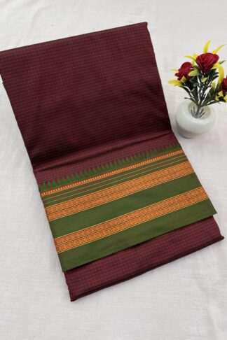 Narayanpet Pure Silk Checks Saree 02