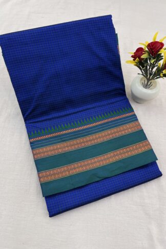 Narayanpet Pure Silk Checks Saree 03