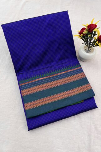 Narayanpet Pure Silk Checks Saree 05