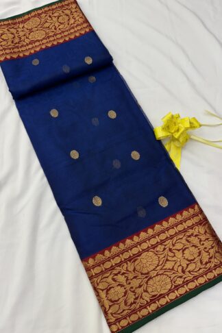 Chanderi Pure Katan Silk Saree 04
