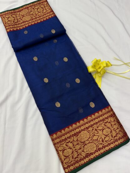 Chanderi Pure Katan Silk Saree 04