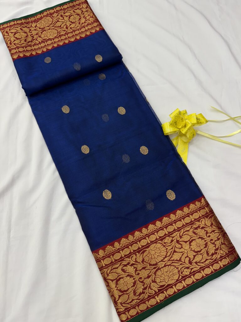 Chanderi Pure Katan Silk Saree 04