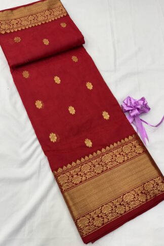 Chanderi Pure Katan Silk Saree 06