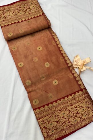Chanderi Pure Tissue Silk Saree 02