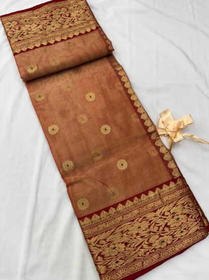 Chanderi Pure Tissue Silk Saree 02