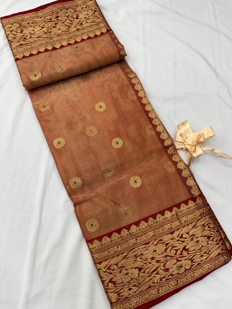 Chanderi Pure Tissue Silk Saree 02