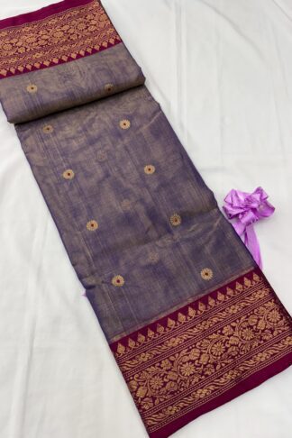 Chanderi Pure Tissue Silk Saree 04