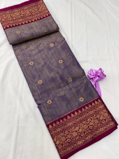 Chanderi Pure Tissue Silk Saree 04