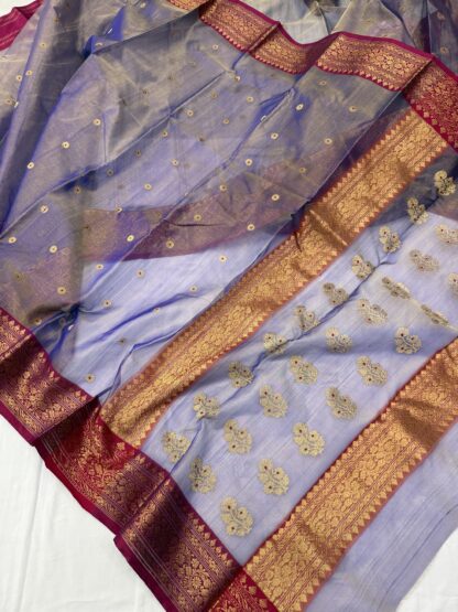 Chanderi Pure Tissue Silk Saree 04