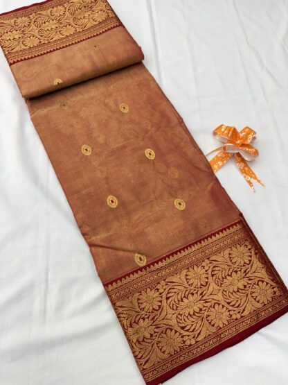 Chanderi Pure Tissue Silk Saree 05