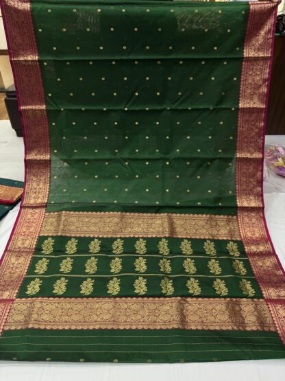 Chanderi Pure Katan Silk Saree 07