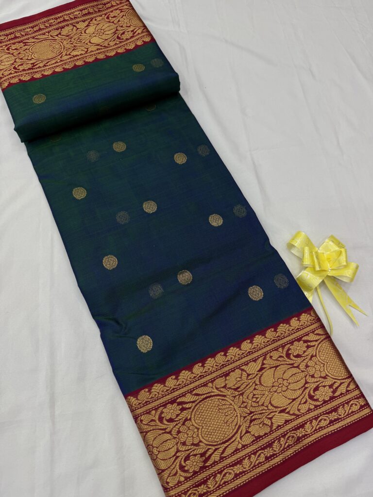 Chanderi Pure Katan Silk Saree 08