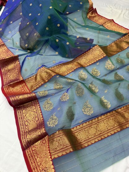 Chanderi Pure Katan Silk Saree 08