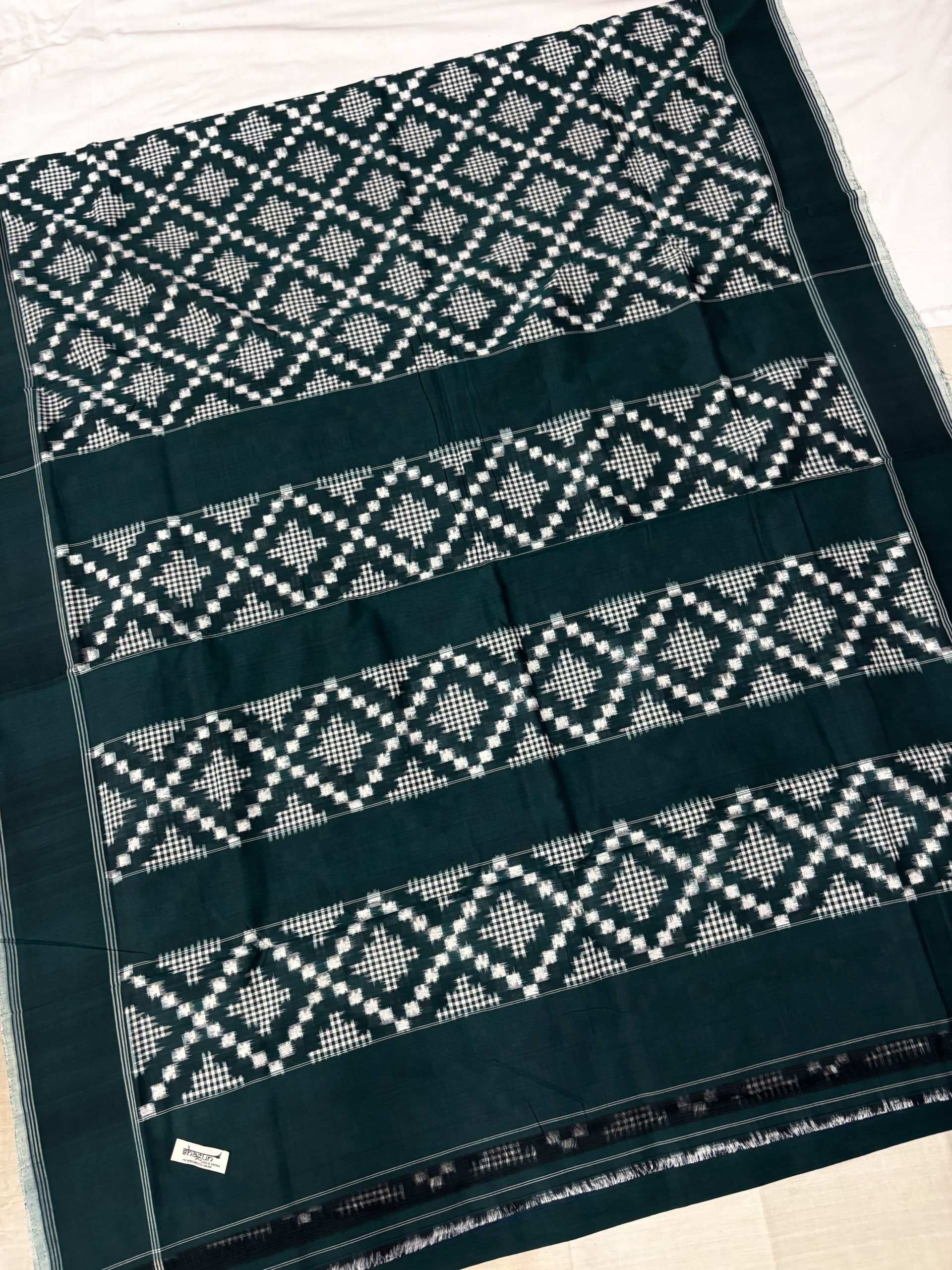 Greeny Telia Rumal Cotton Saree