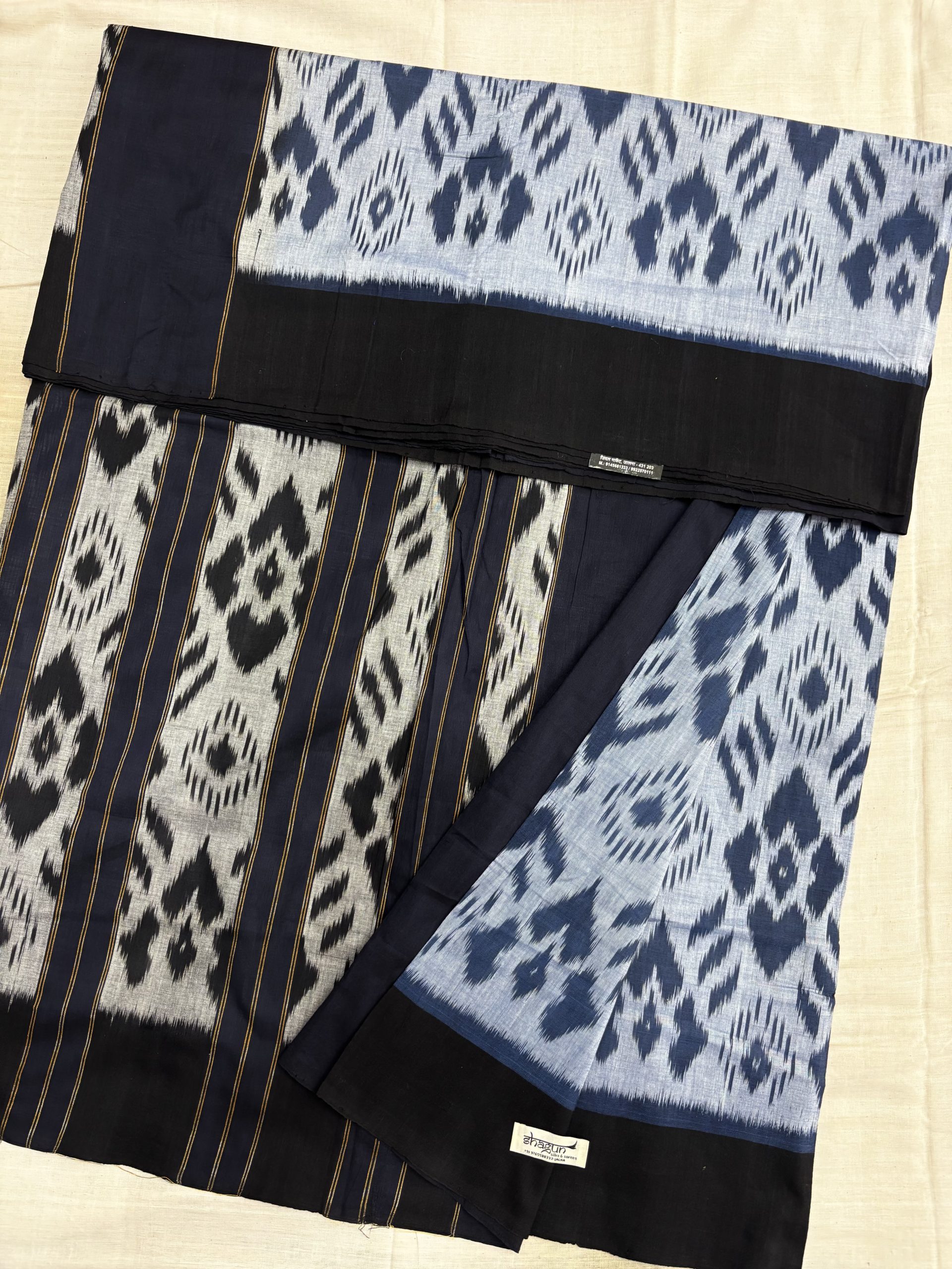 Pure Ikkat Handloom Cotton Saree 02