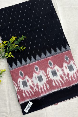 Pure Ikkat Handloom Cotton Saree 04