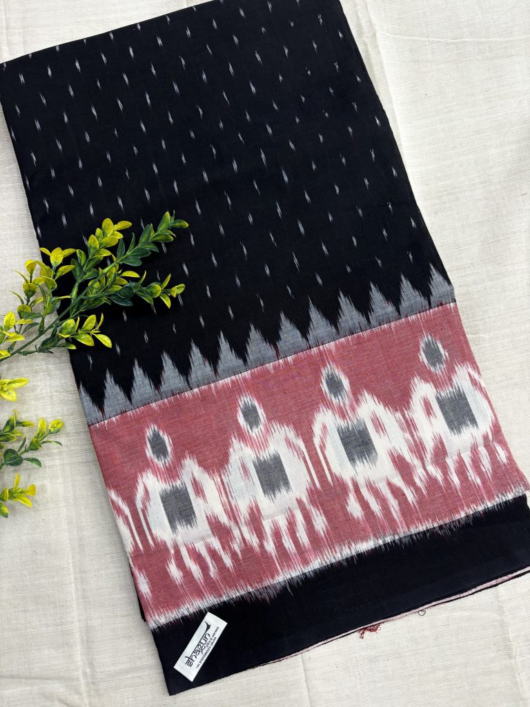 Pure Ikkat Handloom Cotton Saree 04