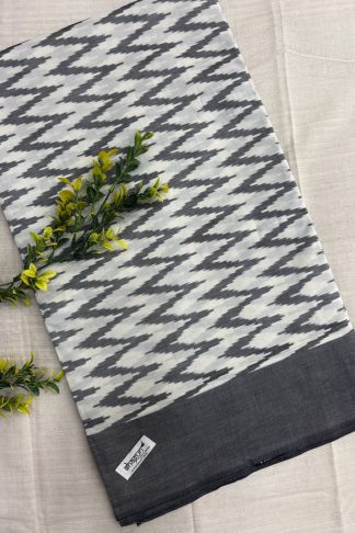 Pure Ikkat Handloom Cotton Saree 05