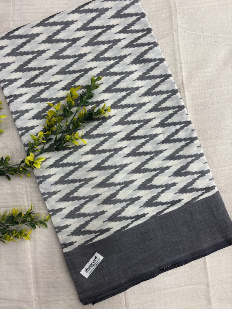 Pure Ikkat Handloom Cotton Saree 05